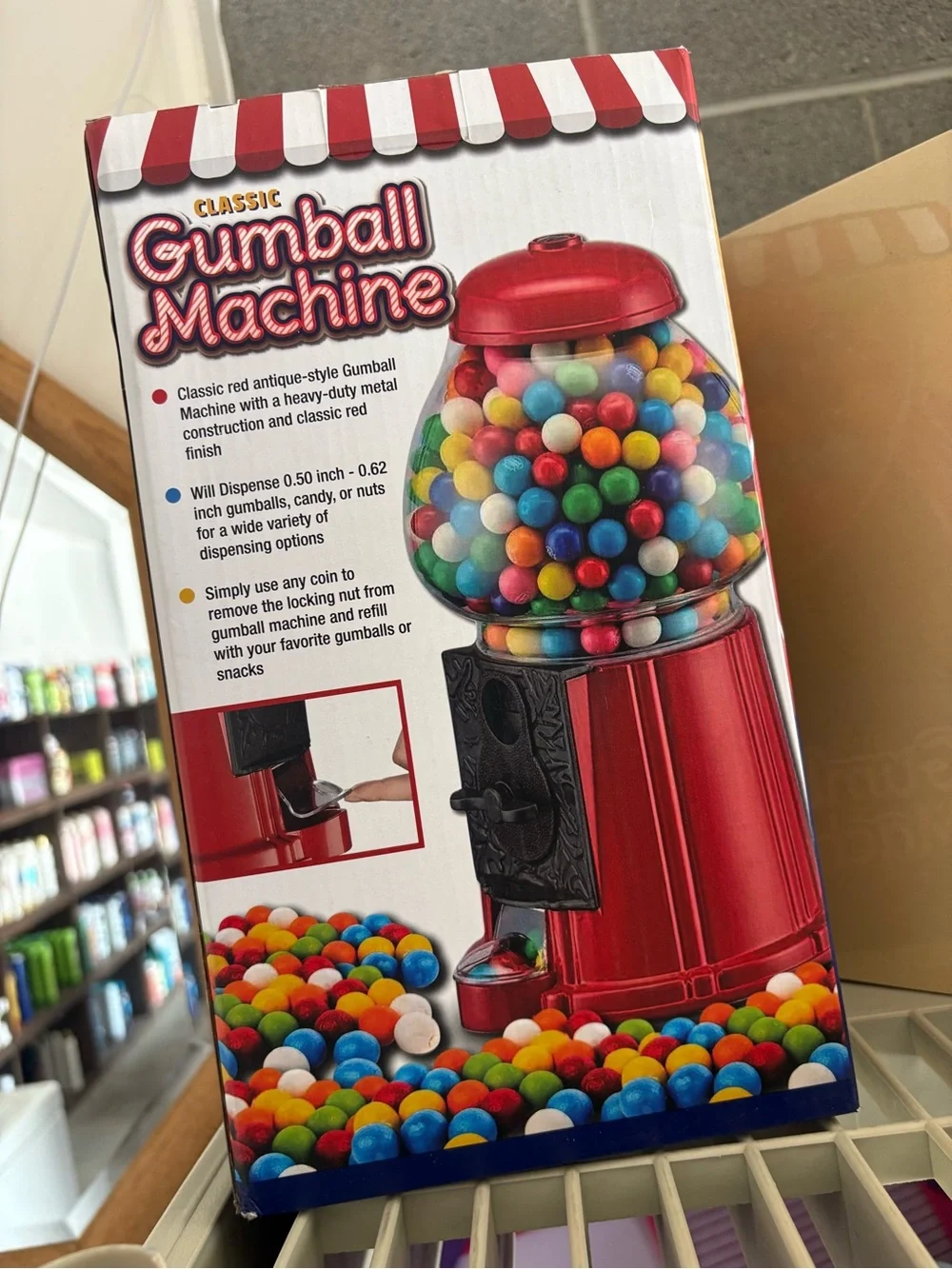 Classic Gumball Machine - Red